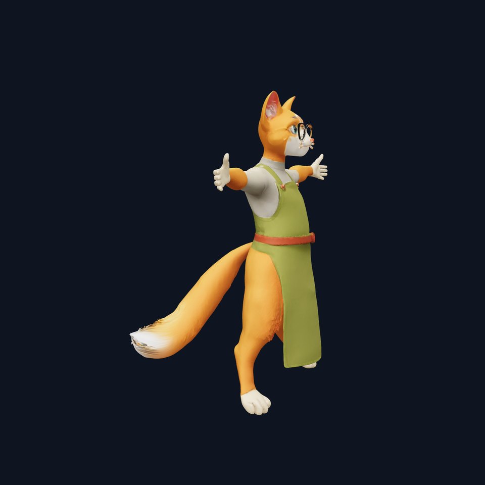 Charming Feline Chef model pack